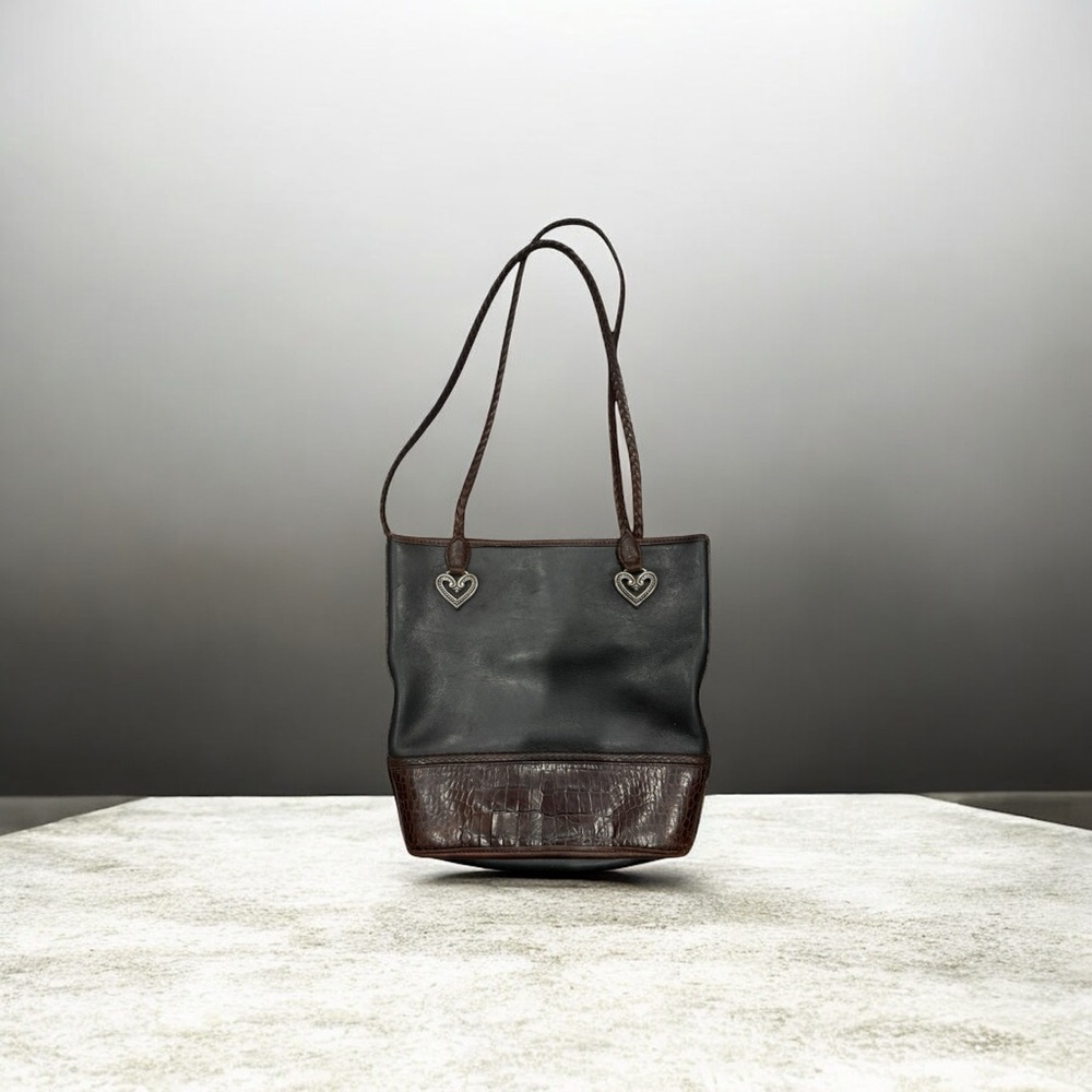 Brighton Black and Brown Shoulder Bag